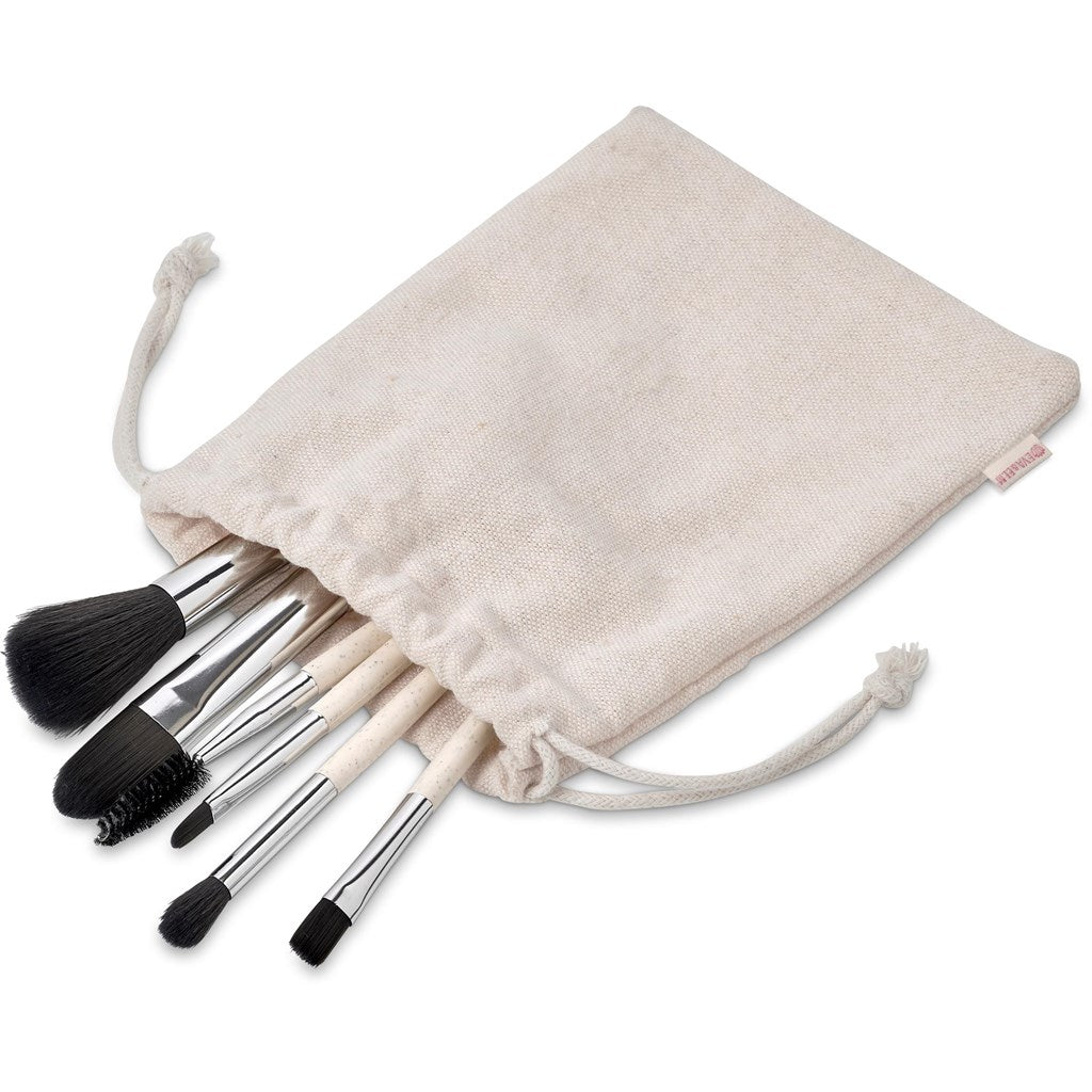 Eva & Elm Breana Makeup Brushes with bag and printing