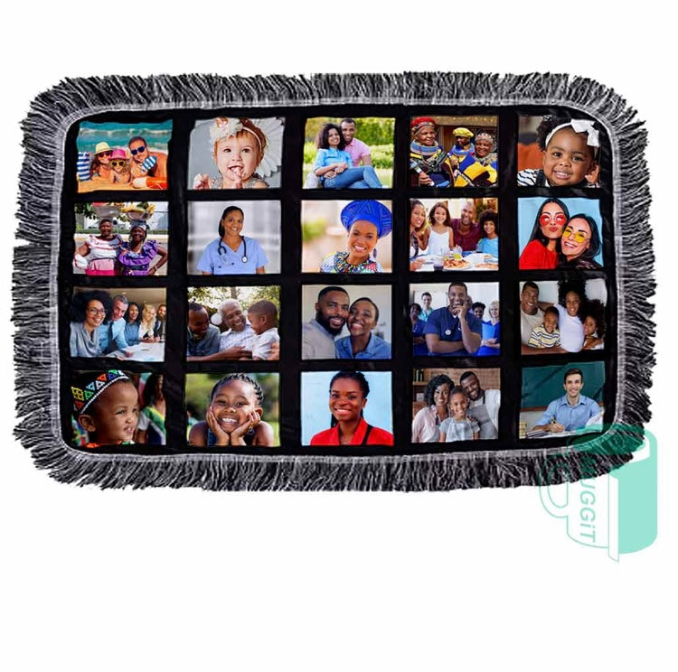 Plush Panel Throw Blanket