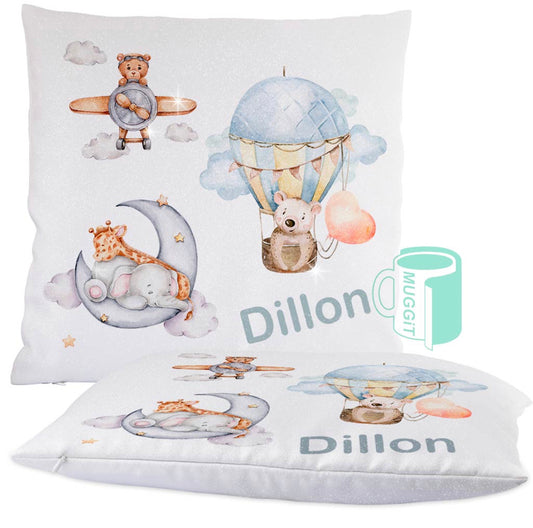 Shimmer white Glitter Cushion