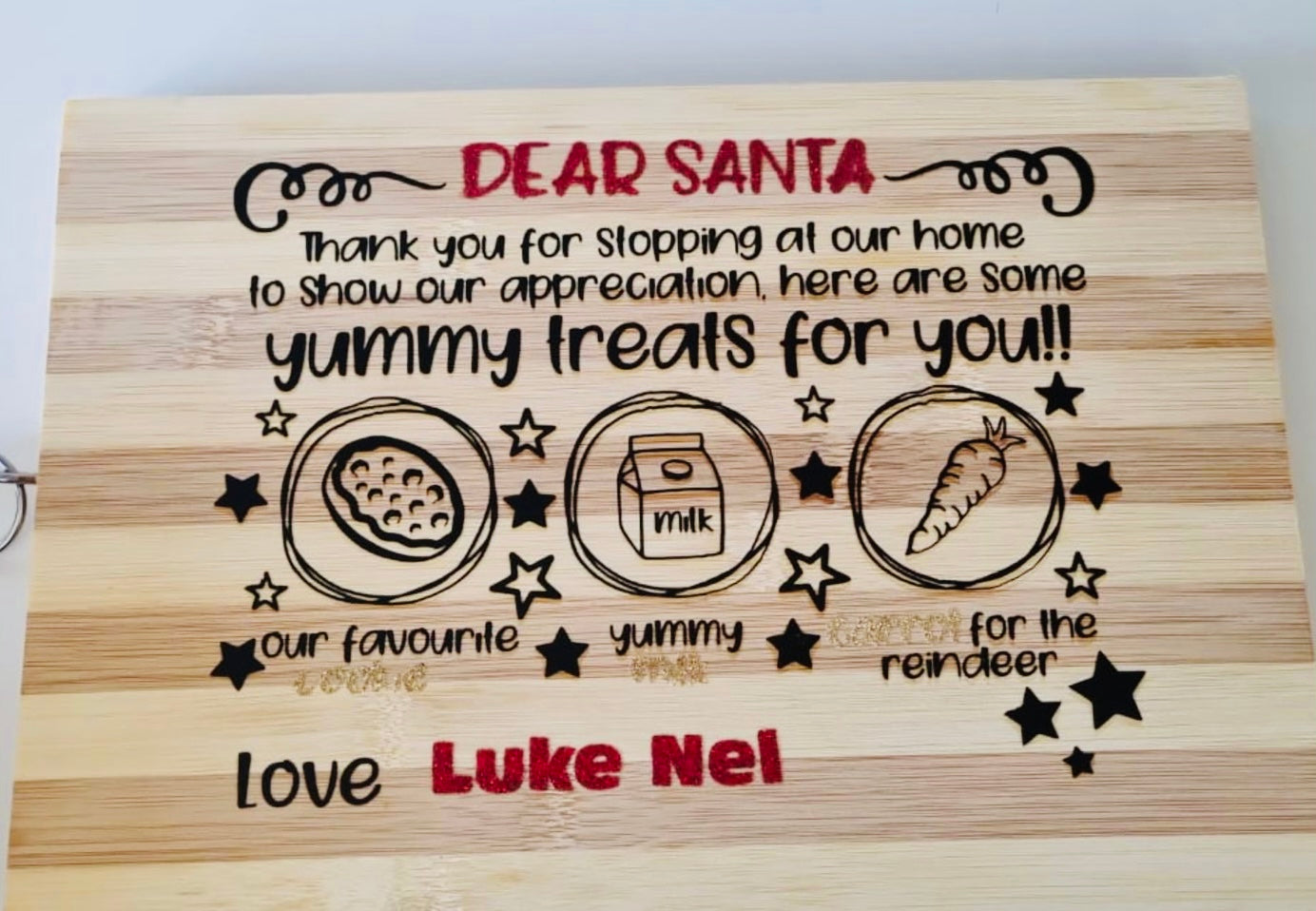 Santa Cookie Board