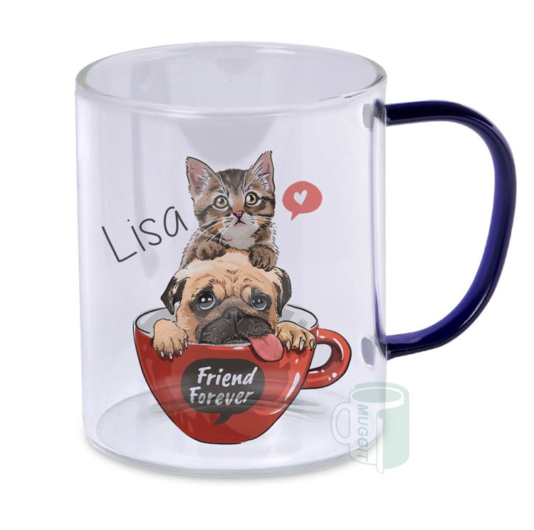 Clear 13oz Glass Mugs