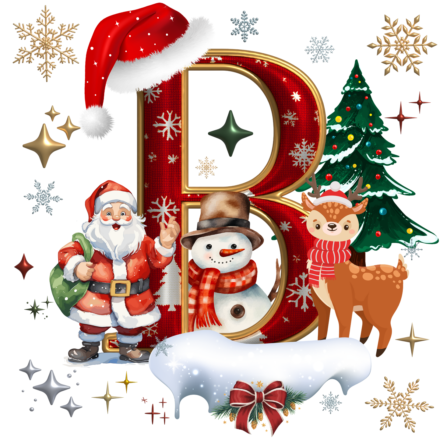 KIDS Alphabet XMAS T-shirts