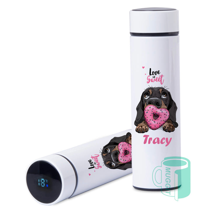 Digital temp Travel Flask