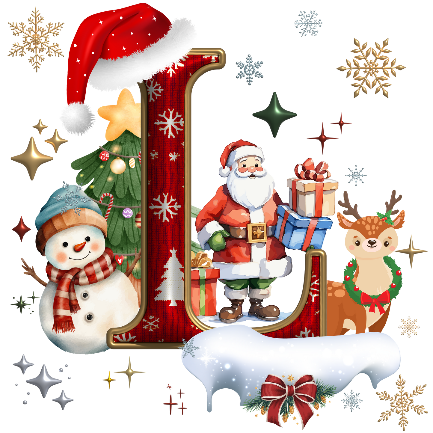 KIDS Alphabet XMAS T-shirts