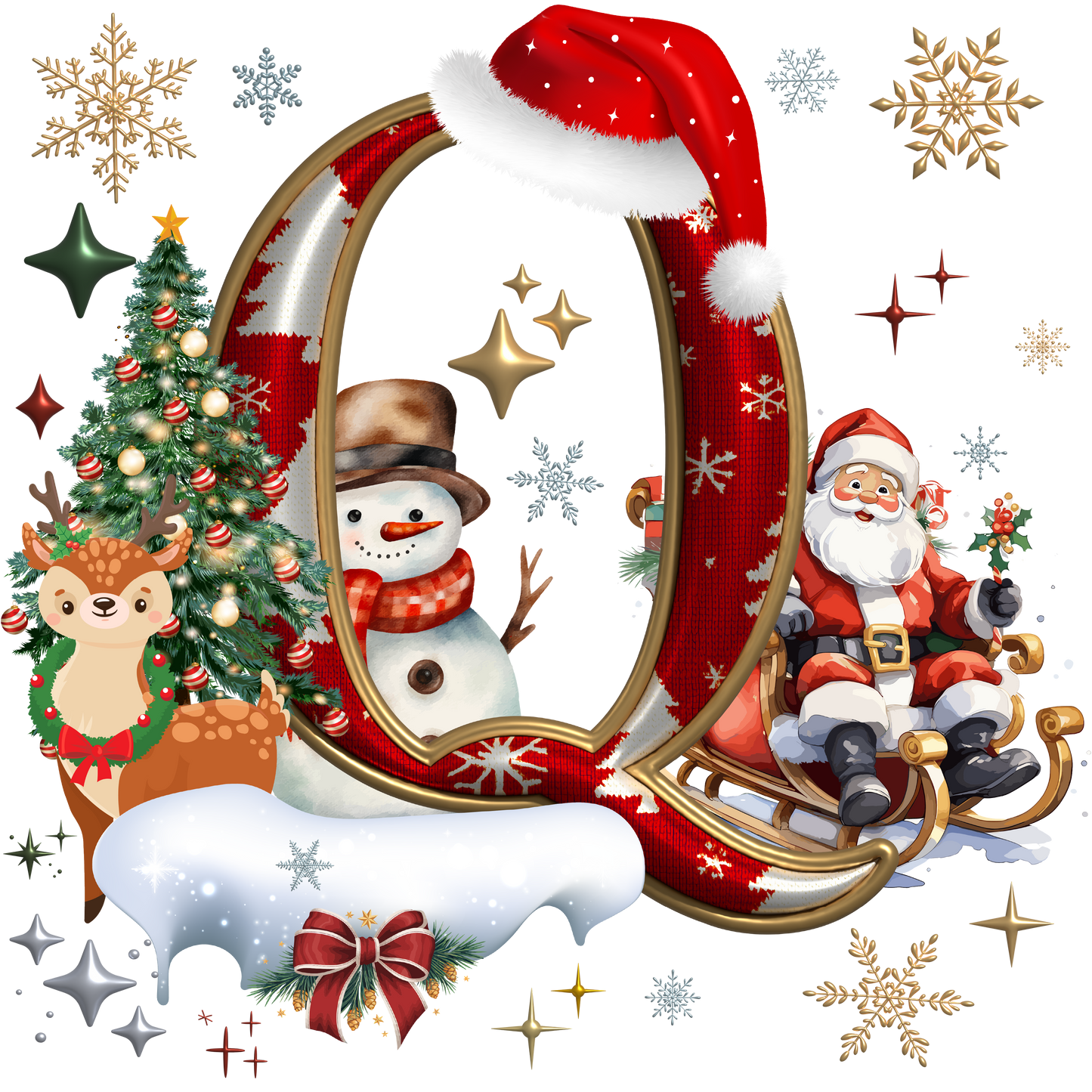 KIDS Alphabet XMAS T-shirts