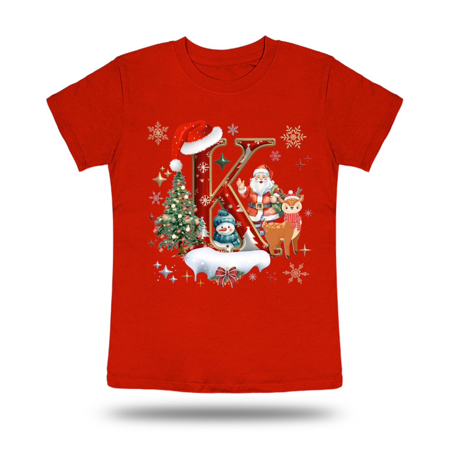 ADULT Alphabet XMAS T-shirts
