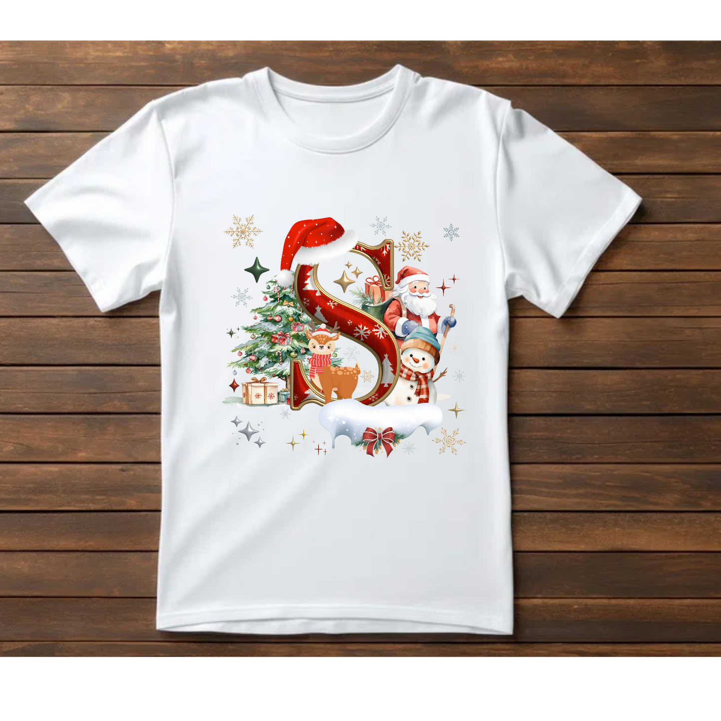 ADULT Alphabet XMAS T-shirts