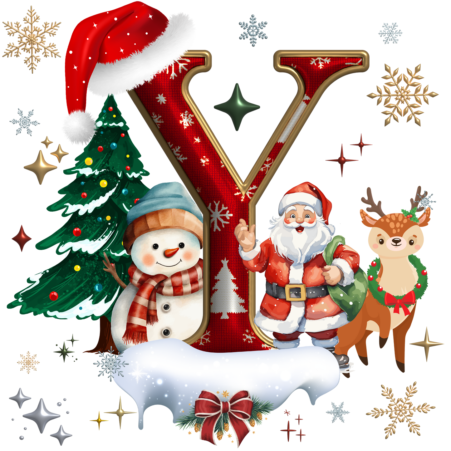KIDS Alphabet XMAS T-shirts