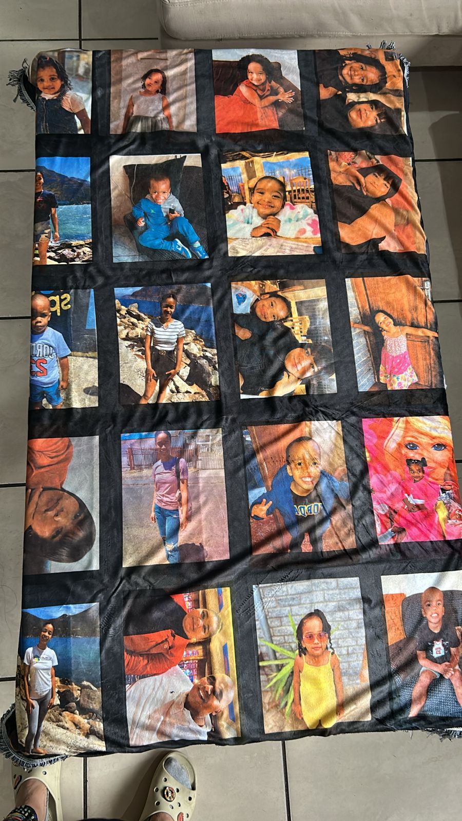 Plush Panel Throw Blanket